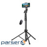 Штатив UGREEN LP680 Selfie Stick Tripod with Bluetooth Remote Black (15609)