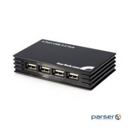 StarTech Accessory ST4202USB 4 Port Compact Black USB 2.0 Hub Retail