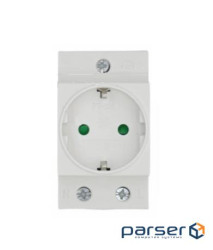 Модульная розетка PT-316P на DIN-рейку, 250V / 10-16A, c заглушкой, 45*78.5*63mm (AC30 / PT-316P)