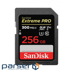 Memory card SanDisk SD 256GB C10 UHS-II U3 V90 R300/W260MB/s Extreme Pro (SDSDXDK-256G-GN4IN)