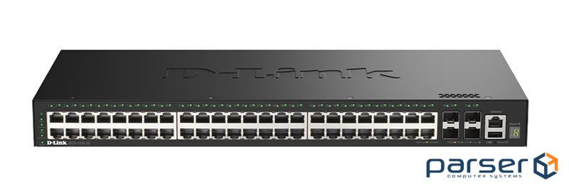 Комутатор D-Link DGS-1530-52 48xGE, 4xSFP+ Керований. L2+