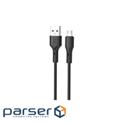 Кабель XO NB230 Rock Series USB-A to Micro - 1m (NB230_M_Black)