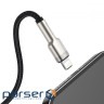 Кабель BASEUS Cafule Metal Data Cable USB for Lightning 0.25м Black (CALJK-01)