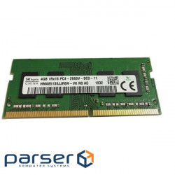 Модуль пам'яті для ноутбука SoDIMM DDR4 4GB 2666 MHz Hynix (HMA851S6JJR6N-VK)