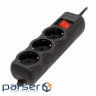 Мережевий фільтр, чорний, 3 м кабель, 3 розетки (SPG3-G-10B-PRO) (SPG3-G-10B-PRO)