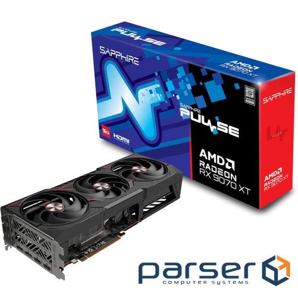 Відеокарта SAPPHIRE Pulse Radeon RX 9070 XT 16GB GDDR6 (11348-03-20G)