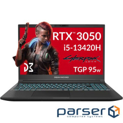 Dream Machines RG3050-15UA71 15.6” FHD 144Hz/i5-13420H/16 GB/SSD 1TB/RTX3050/GLAN/DOS
