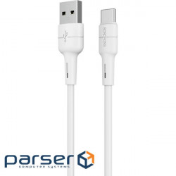 Кабель BOROFONE BX30 Silicone Charging Data Cable for USB-C 1м White (BX30CW)