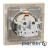 Розетка Schneider Electric ASFORA з кришкою, крем (EPH3100123)
