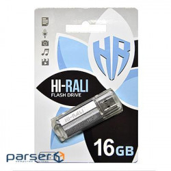 Flash drive Hi-Rali 16 GB Corsair series Silver (HI-16GBCORSL)