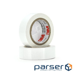 Ізолента 3M 0,15 мм * 18 мм * 20 м (біла), діапазон робочих температ (0,15мм*18мм*20м біла) )