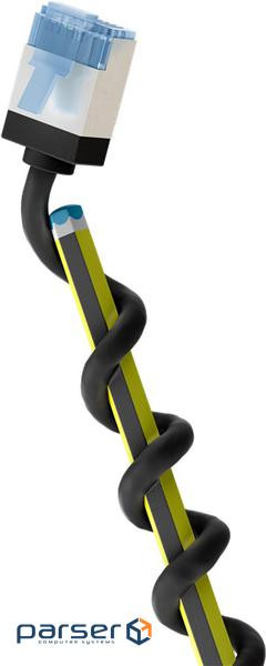 Патч-корд неекранований RJ45 U/FTP6a 0.15m, patch Slim U-Flexi LSOH PoE+ Cu,чорний (75.07.4315-1)