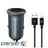 Зарядний пристрій Armorstandart 2xUSB QC3.0 Grey + cable Lightning (ARM82458)