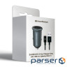 Зарядний пристрій Armorstandart 2xUSB QC3.0 Grey + cable Lightning (ARM82458)