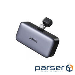 УМБ Ugreen 5000mAh 22,5W USB-C In/Out, with build-in Type-C connector (PB503) сірий (35338)