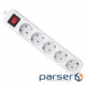 Мережевий подовжувач Defender S518 1.8 m 5 роз switch white (99241)