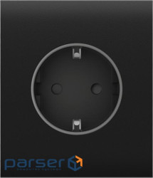 Центральна панель для вбудованої розетки Ajax CenterCover for Outlet Basic, чорний (000046694) (000046694)