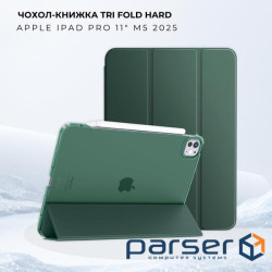 Чохол до планшета BeCover Tri Fold Hard Apple iPad Pro 11" M5 2025 Dark Green (715996)