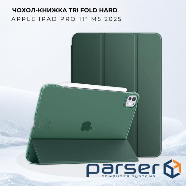 Чохол до планшета BeCover Tri Fold Hard Apple iPad Pro 11" M5 2025 Dark Green (715996)