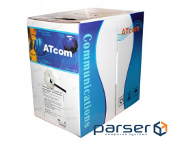 Кабель мережевий Atcom UTP 305м cat.5e, CCA, 4*2*0,50мм, зовнішній (10699)