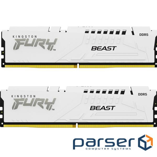 Оперативна пам'ять Kingston FURY Beast White EXPO 64GB 6000MT/s DDR5 (Kit of 2) (KF560C36BWEK2-64)