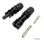 Комплект (2 шт.) коннекторов MC-4 1500V/30A (обжим U-type, кабель 4 мм2 / 6 мм2) Premium (48935)