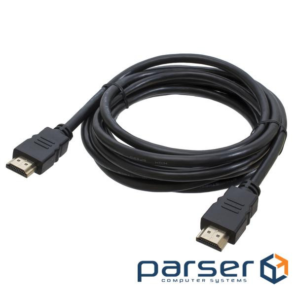 Кабель мультимедійний HDMI M to HDMI M 1.5m V2.0 black Patron (PN-HDMI-2.0-18)