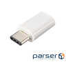 Перехідник USB3.1 Type-C --> Micro USB (OTG) білий (S0626)