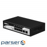 Switch 2E PowerLink SP802F 10xFE (8xPoE, 2xUplink), 96W, Nekerovaniye (2E-SP802F-2)
