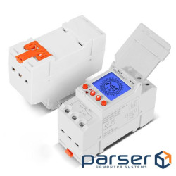 Реле часу Sinotimer TM929BK, 24 години, на DIN-рейку, LCD, програмований, змінна батаре (YT-TM929BK) (YT-TM929BK)