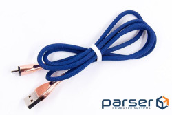 Кабель Dengos USB-microUSB 1м Dark Blue (NTK-M-SET-DBLUE)