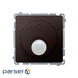 Bыключатель Basic с датчиком движения, с реле 8(2)А 230В, шоколадный (BMCR10P.01/47)
