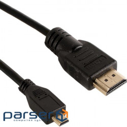 Кабель RASPBERRY PI Micro-HDMI to HDMI 2.0, 1.5m Black (RA557)