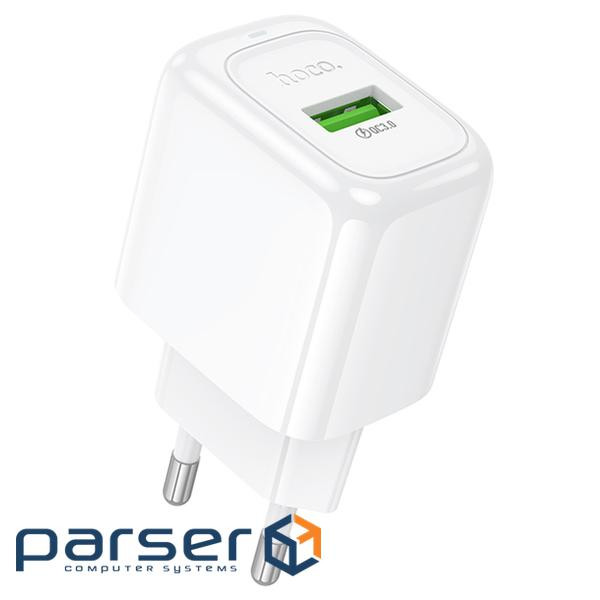 СЗУ 110-240V HOCO CS52A 1xUSB, 18W, White, Blister (HOCO CS52A / W)