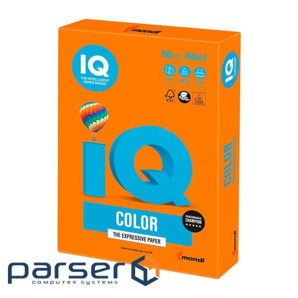 Папір Mondi IQ color А4 intensive, 160g 250sh Orange (OR43/A4/160/IQ)