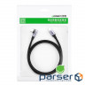 Data cable USB Type-C to Type-C 1.0m US255 Angled 3A (Gray\Black) Ugreen (50123) (50123 1m )