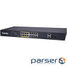Комутатори VIVOTEK AW-FGT-180D-250, Unmanaged 16xFE PoE + 2xGE Combo Switch
