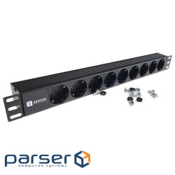 Удлинитель на 9 розеток без выключателя EServer (EServer 14446)