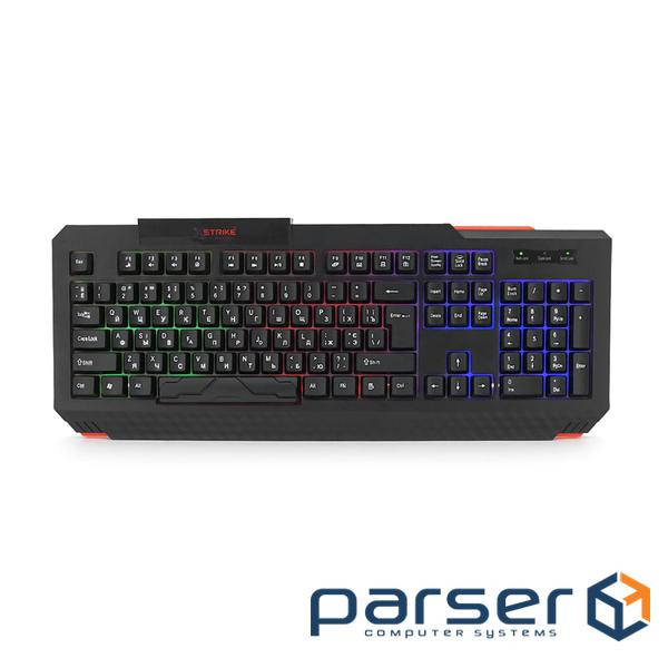 Клавіатура USB XSTRIKE XS-1022, довжина кабелю 150см, RGB підсвічування, Eng / Укр / Рус, 460х175х35