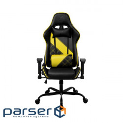 Armchair for gamers 1stPlayer S02 Black-Yellow
