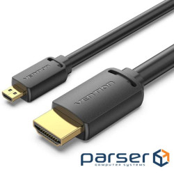 Кабель Vention HDMI - microHDMI (M/M), 3 м, Black (AGIBI)