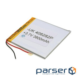 Літій-полімерний акумулятор 4*82*82mm (Li-ion 3.7В 4000мА&middot,год) (408282) ) (408282)