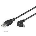 Device cable USB 2.0 A->microB M/ M 1.8m, 90 down 2xShielded AWG28 PL, HQ, black (75.03.5343-20)