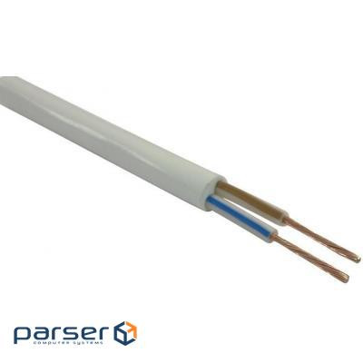 Кабель силовий ЗЗКМ 2х1.5 кв.мм гнучкий, 100м (ПВС 2x1,5 ECG / 705804)