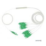 Оптичні дільники PLC 1×8 APC (міні-корпус) ) (Coupler PLC-1x8-split-0-SC/APC-0.9mm-0,5m)