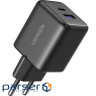 Зарядний пристрій Ugreen USB + USB-C GaN 30W X516 black (65014)