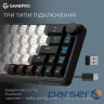 Бездротова механічна клавіатура GamePro Asgard Valhalla (MK210B Pro) 65% QLAB orange switches