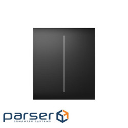 Ajax CenterButton (2-gang) [55] Black, ценральна кнопка кнопка для двоклавішного вимикача 