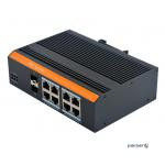 Керований промисловий POE комутатор FoxGate S6108G-S2-I-W POE [GE: 8 x RJ-45 PoE + 2 х SFP]