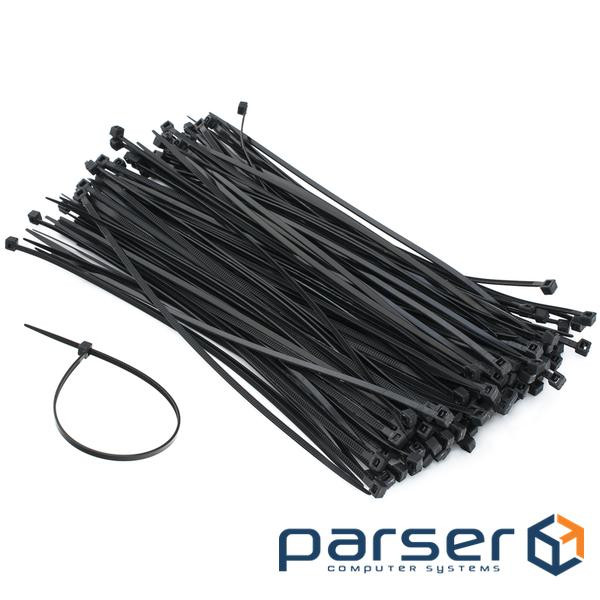 Стяжки для кабеля, 300 мм х 3,6 мм, 100 шт , Black, Patron (PLA-3.6-300-BL)